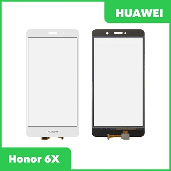 Сенсорное стекло (тачскрин) для Huawei Honor 6X (BLN-L21), белый