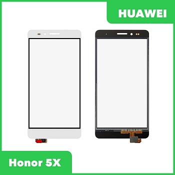 Сенсорное стекло (тачскрин) для Huawei Honor 5X (KIW-L21), белый