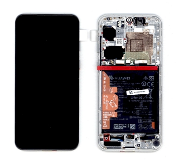Дисплей для Huawei P50 в сборе с тачскрином (Service pack 02354MYC), черно-золотой