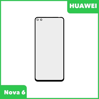 Стекло для переклейки дисплея Huawei Nova 6 (WLZ-AL10), черный