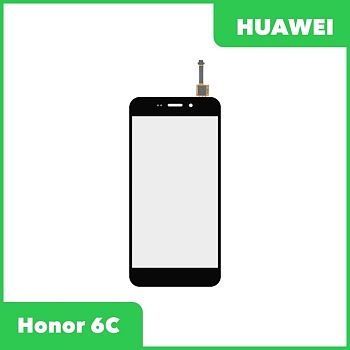 Сенсорное стекло (тачскрин) + OCA пленка для Huawei Honor 6C, черный