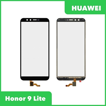 Сенсорное стекло (тачскрин) для Huawei Honor 9 Lite (LLD-L31), черный