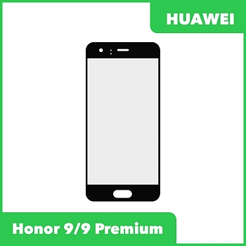 Стекло + OCA пленка для переклейки Huawei Honor 9, 9 Premium (STF-L09), черный