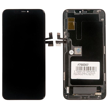 Дисплей для iPhone 11 Pro Max + тачскрин черный с рамкой (In-Cell JK)