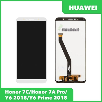 Модуль для Huawei Honor 7C, Honor 7A Pro, Y6 2018, Y6 Prime 2018, белый