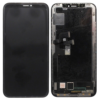 Дисплей для iPhone X + тачскрин черный с рамкой (In-Cell JK)