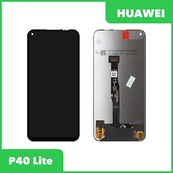 LCD дисплей для Huawei P40 Lite с тачскрином COG (черный)