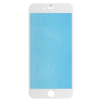 Стекло для переклейки дисплея Apple iPhone 6 Plus, в сборе с рамкой, белый