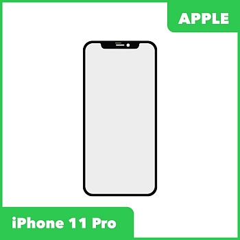 Стекло + OCA для Apple iPhone 11 Pro, черный (оригинал)