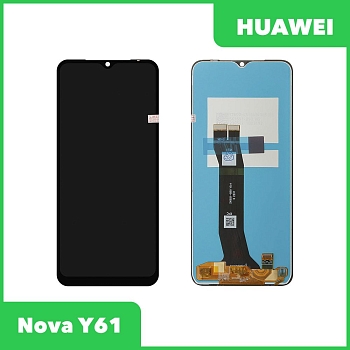 LCD дисплей для Huawei Nova Y61 (EVE LX9N) в сборе с тачскрином, 100% оригинал (черный)