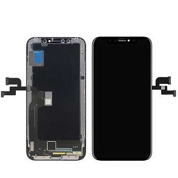 Модуль для Apple iPhone XS Max + тачскрин, черный с рамкой (TFT copy LCD)