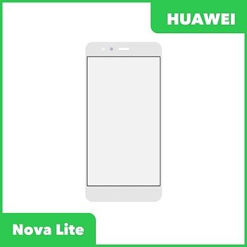 Стекло + OCA пленка для переклейки Huawei Nova Lite (PRA-LX2), белый